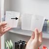 2Pcs Refrigerator Storage Box Transparent Buckle Design PP Fridge Side Door Food Holder for Kitchen