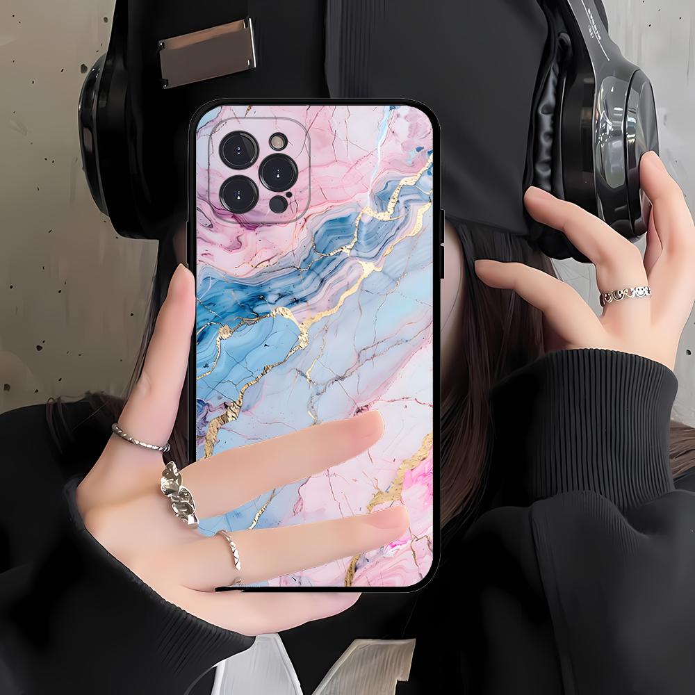 Marble Art Phone Case For IPhone 16 15 14 11 12 13 Mini Pro XS Max Cover 6 7 8 Plus X Funda Shell