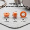 KEYSION Slow Rebound Memory Foam+Transparent Liquid Silicone Ear Tips SML Noise Isolating Soft Safe Eartips Earphone Accessories