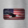 Metal Eagle Wall Art, American Flag Background, Home Decor, 30x15 Cm