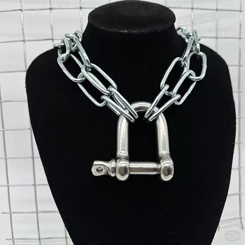 

Hip-Hop Streetwear Brand Lobster Clasp Chain Necklace Ins Men Women Accessories Dark Boy Girl Jewelry Accessories Other