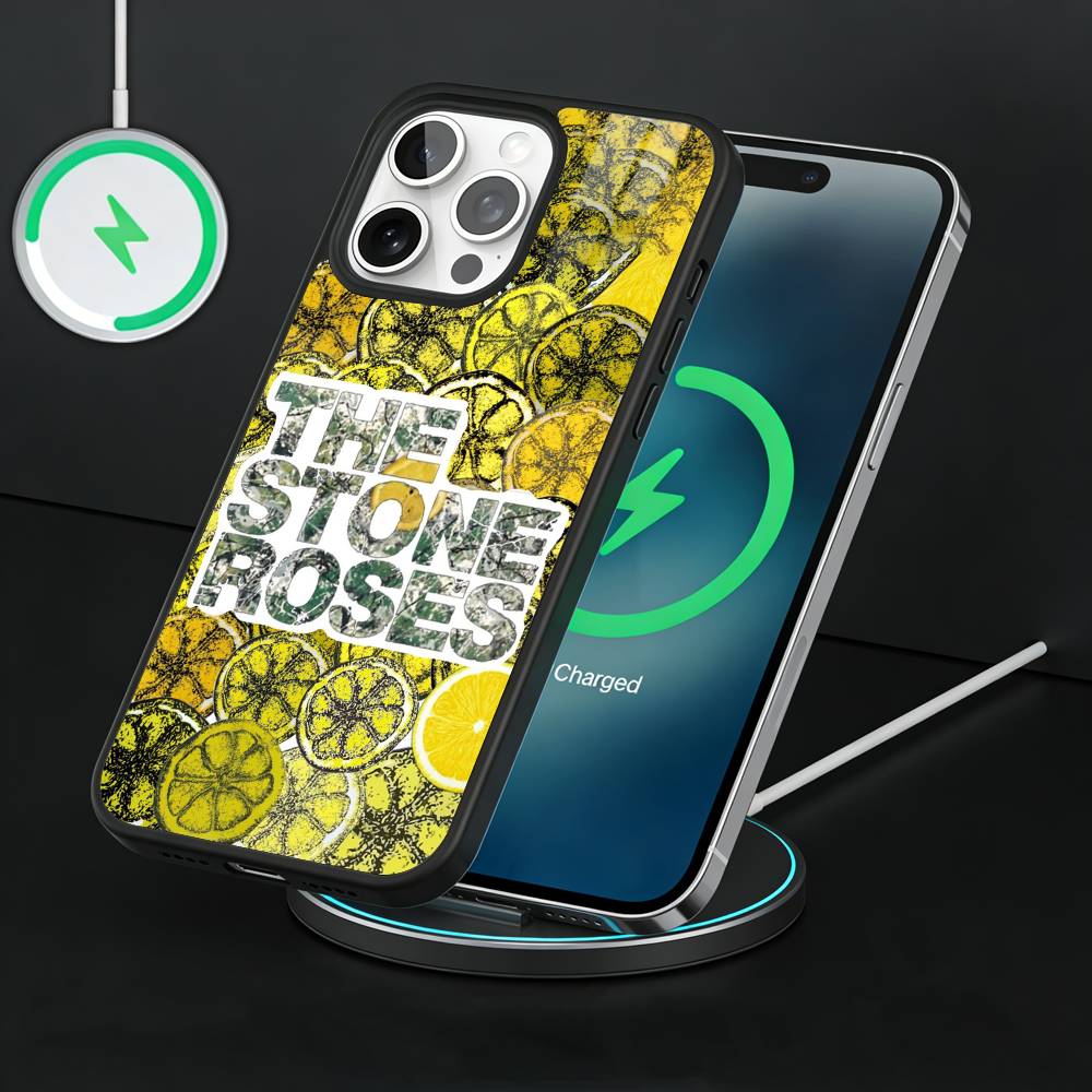 Band The S-Stone Roses Phone Case For iPhone17,16,15,14,13 Plus,Pro Max Magnetic For Magsafe Wireless Charging