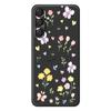 For Samsung Galaxy A16 5G/4G Case Small Flowers Pattern Printing Straight Edge TPU Phone Back Cover