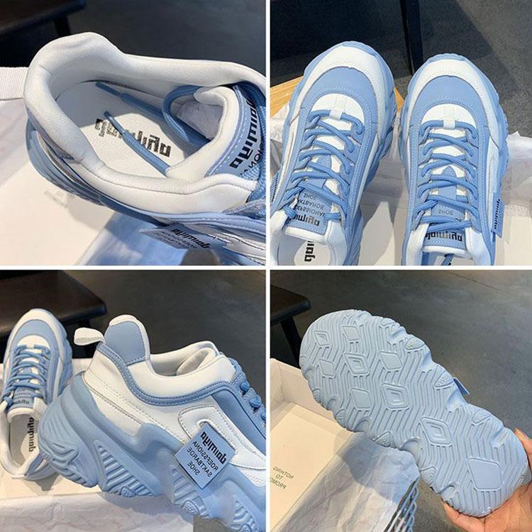 Early Summer Dad's Shoes Female Ins Tide Autumn Shoes Breathable Thick Bottom Increase High Sneaker Casual Sports Women Shoes