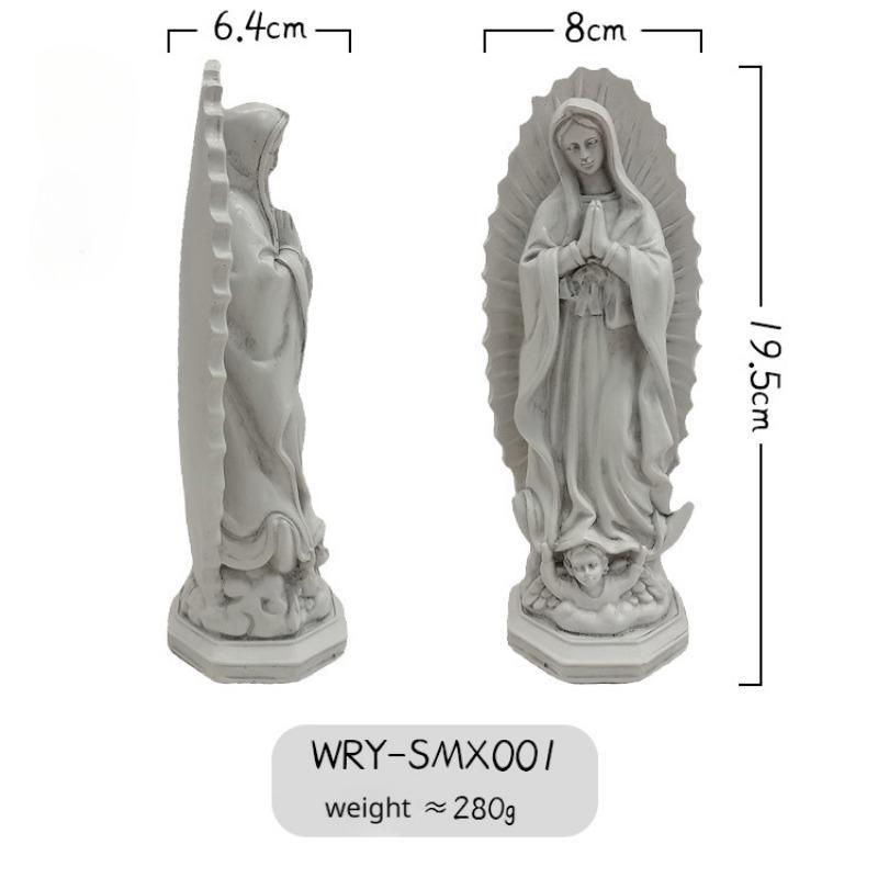 1PC Fecioara Maria din rășină mobilier pentru casă decor intrare biserică meșteșuguri obiecte de fotografiere ornamente decorative