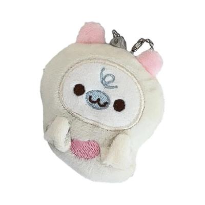 Peluche Phoque Réconfortante Breloque Ornement Suspendu Illumine l'Humeur Porte-clés pour Sac à Dos ou Clés Douce et Sûre