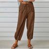 Loose Nine-Inch Pants and Wide-Leg Pants Pure Color Loose Cropped Pants Loose Pants