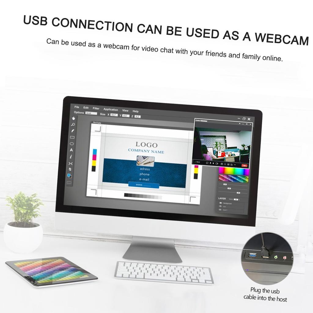 Camera HD Portable Back Clip Design Smart Camera 1920 80 Video Camera Wireless USB Camera for Indoor Outdoor