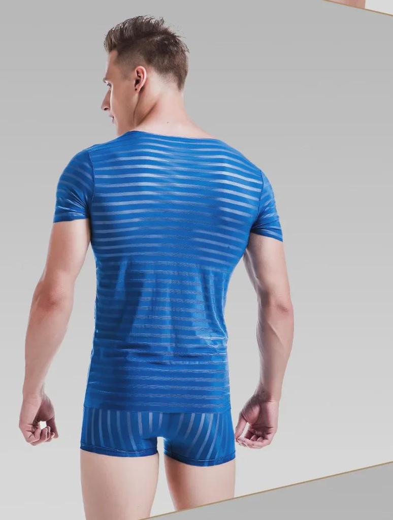 Men's Quick-Dry Seamless Ice Silk Fitness T-Shirt