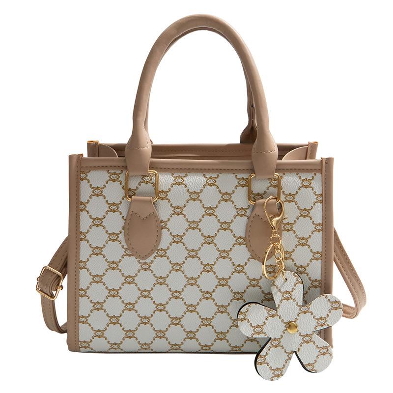 Portable Water Bucket Bag - Fashionable and Versatile Printed Texture Shoulder Bag with A Crossbody Strap