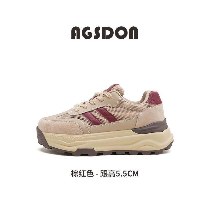 Augustus Denggang Style Dad Shoes Women's Summer 2025 New Platform Retro German Training Shoes Merad Forrest Gump Shoes