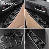 Echte Kohlefaser Auto Tür Fensterheber Schalter Knopf Panel Aufkleber für Mazda 3 2010 2011 2012 2013 Verkleidung Innenraum Zubehör