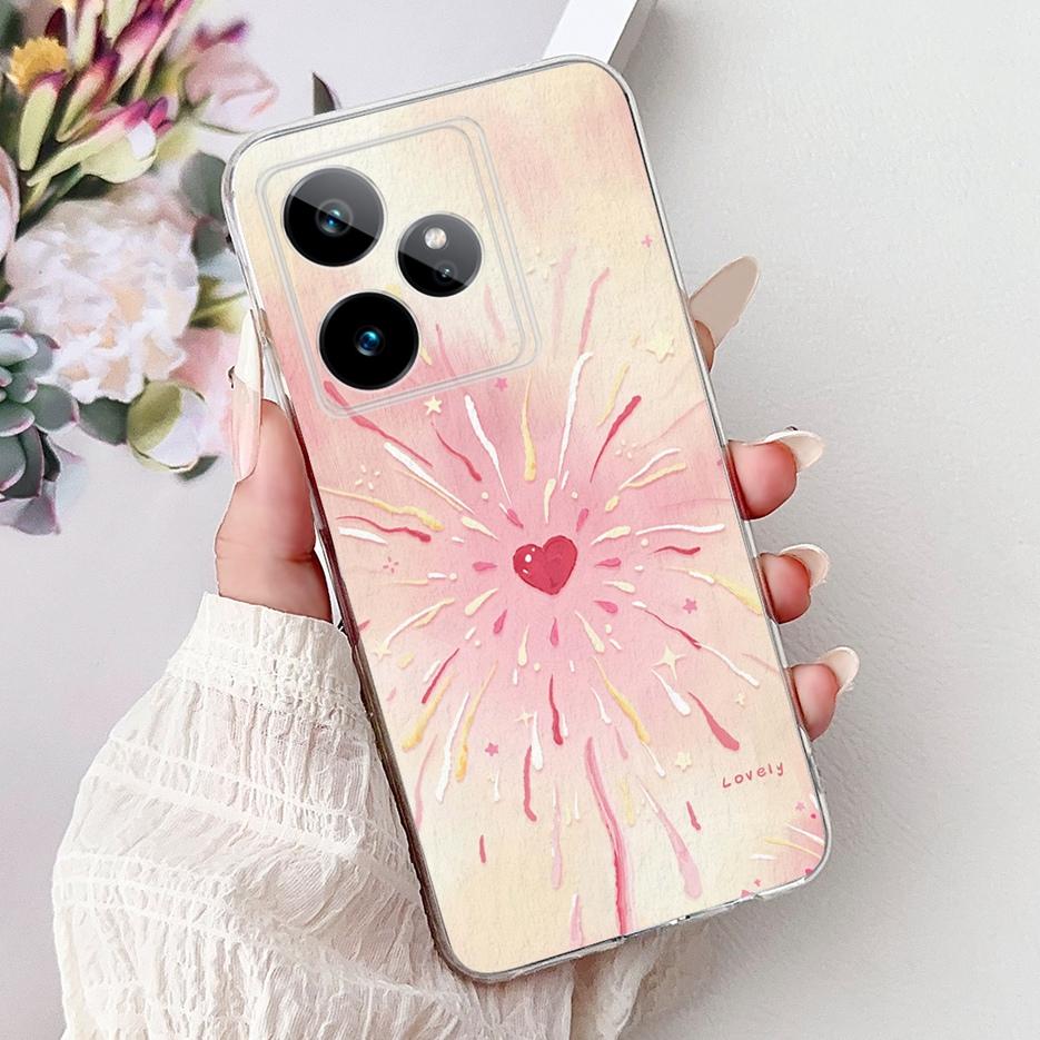 For Realme GT7 5G Case RMX5061 New Luxury Painted Cover Soft Slim Phone Case For Realme GT 7 Pro GT7 T RealmeGT 7T Fundas Bumper