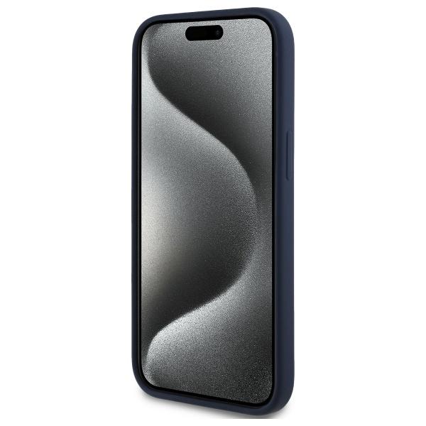 Red Bull Rbhmp15S24Siilvr Iphone 15 6.1 Hardcase Granatowy/Navy Silicone Red Ring Magsafe