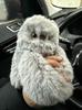 Interactive Shy Owl Plush Toy Singing Head Turning Stuffed Animal Cute Pendant Gift for Kids