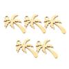 Set of 5 Fashionable Coconut Tree Charm Adornments Fashion Accessory for Personalizing Necklaces and Bracelets
