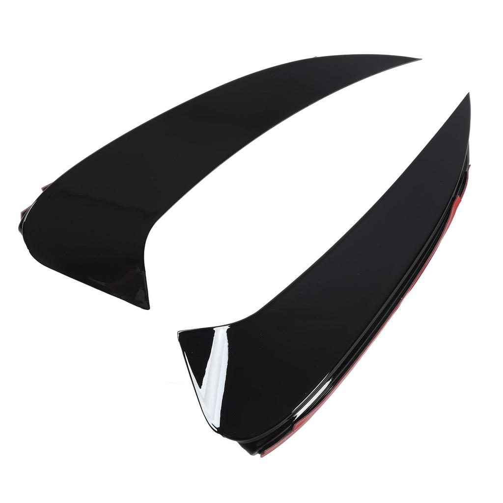 Pair of Rear Bumper Air Vent Spoiler Splitter Glossy Black Replacement for Benz CLS‑Class C257 AMG‑Line CLS53 2018 and