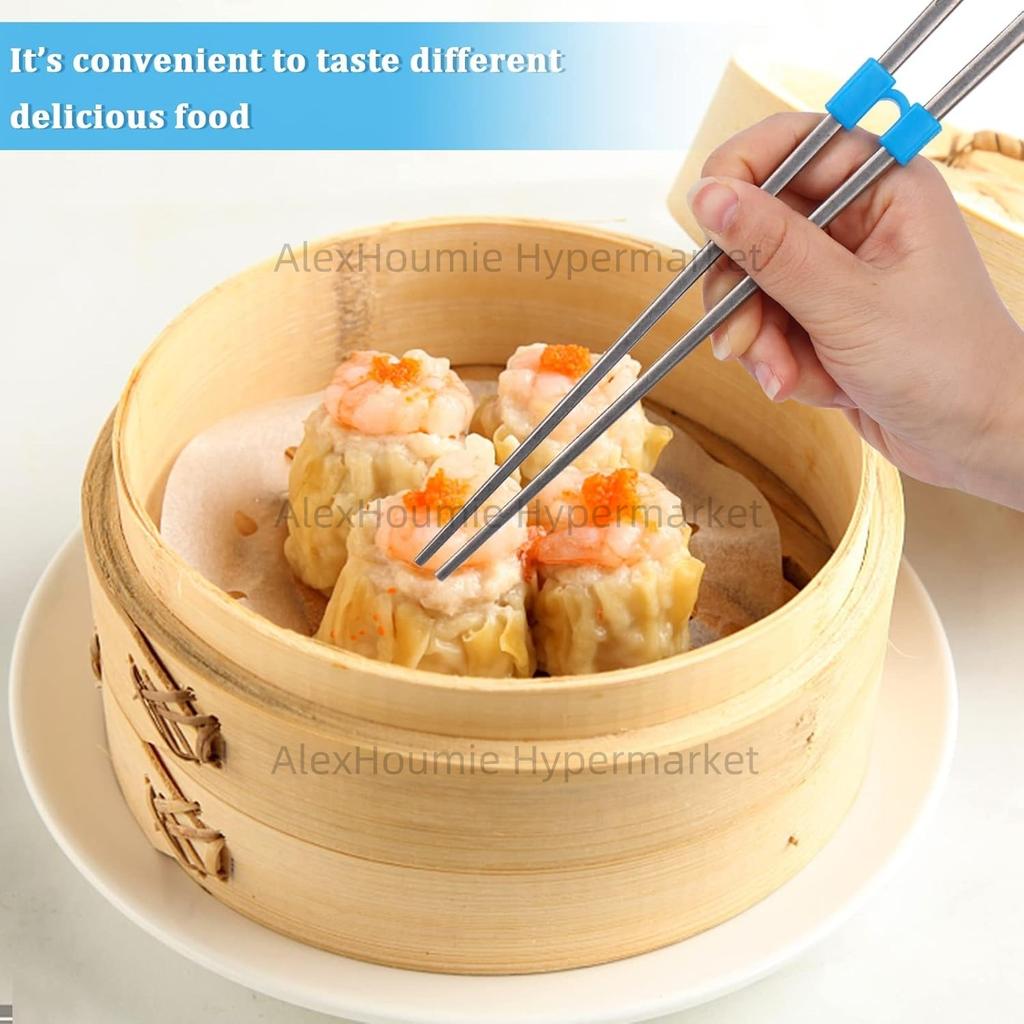 30PCS Chopstick Helper Training Kit Chopsticks Connector Reusable Plastic Training Chopstick Helper for Beginner Trainer Learner