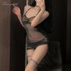 Xianyi Sexy Lingerie Nightclub Women's Uniform Bed Passion Clothes Sexy Perspective Cheongsam Free-to-take Set 310