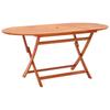 Day and Night - Day and Night Folding Garden Table Solid Eucalyptus Wood 160x85x74 Cm