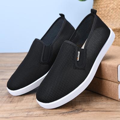 Fashion New Summer Classic Old Beijing Men's Casual Mesh Shoes Are Breathable Comfortable Non Slip and Multifunctional Lazy Shoes