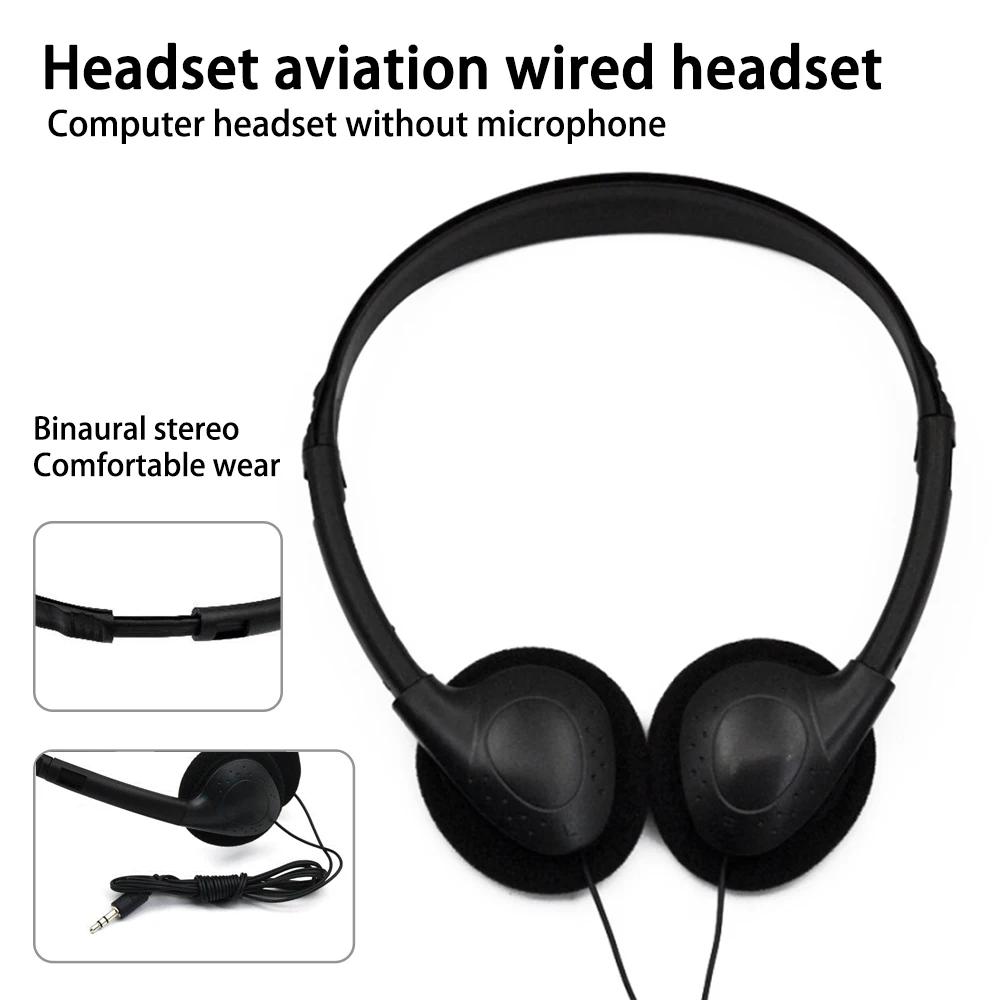 3.5mm Wired Stereo Headset Bass Hi-Fi Gaming Headset for Mobile Phone Tablet MP3 Listening