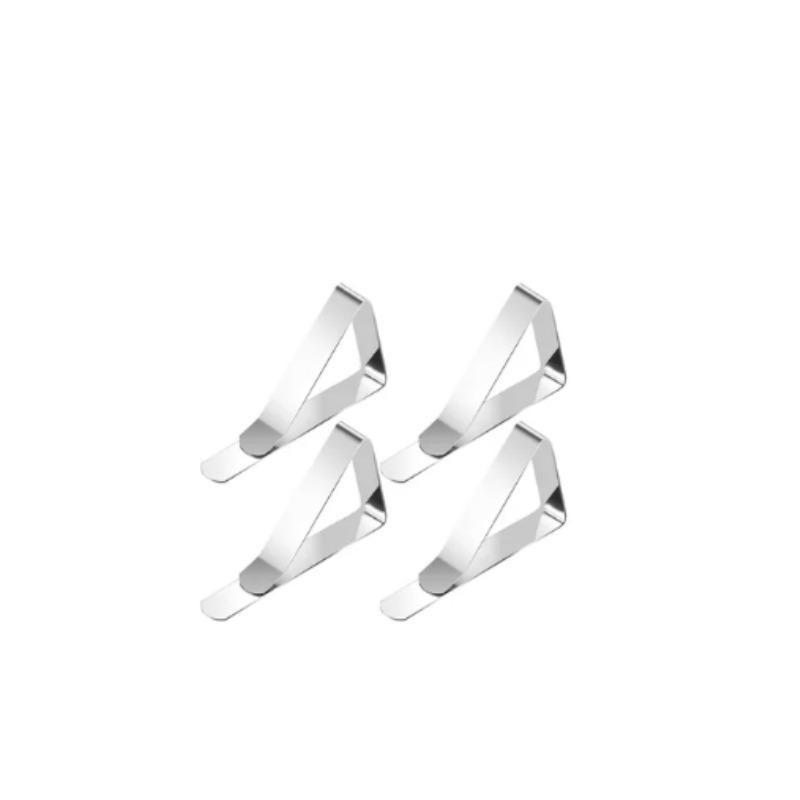 

4-8шт Затискачі для скатертин з нержавіючої сталі Затискачі для скатертин Тримач для вечірки, весілля, набережної, пікніка, кришка столу, затискачі для декору 4pcs