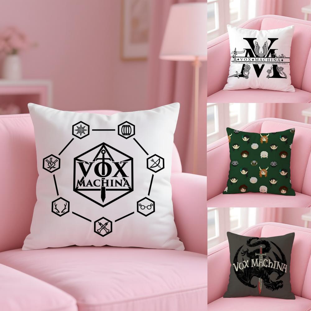 The Legend V-vox Machina Pillow Case Plush Fabric Soft Double-Sided Printed Sofa Warm Winter Home Gift Cushion Cover