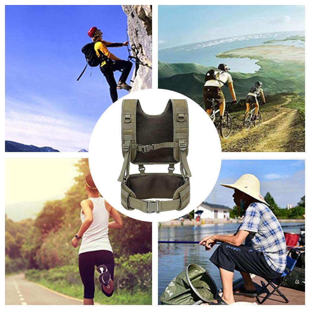 Chest Rig Weste Multifunktional Outdoor Trainingsgürtel Gepolstert Airsoft Paintball Molle Oxford-Gewebe für Schießen Kriegsspiel