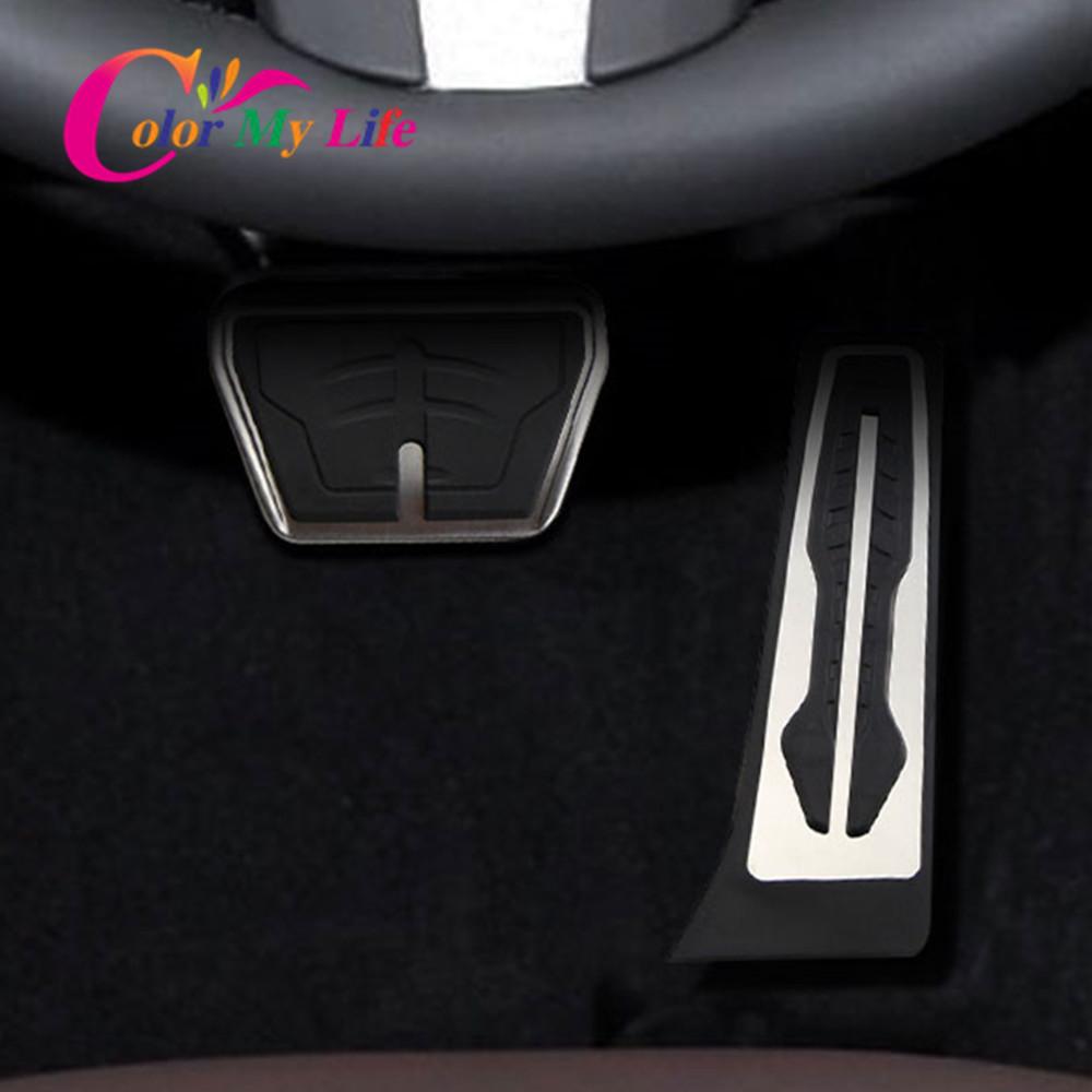 Non-Drilling Brake Accelerator Pedal Plate Pad for BMW New 1 2 3 4 5 6 7 Series GT X3 X4 X5 X6 Z4 F10 F15 F30 F31 F34 LHD