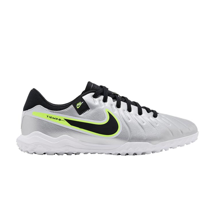 Nike Tiempo Legend 10 Academy TF Металлический Серебристый Вольт Черный 40.5