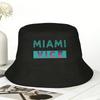 Cappello a Secchiello Logo Miami Vice per Unisex Cappelli da Pescatore Classici Cappelli da Viaggio Escursionismo Pieghevoli Esterni Personalizzati Cappelli da Sole