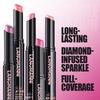 Pearlescent Lipstick,Silky Fine Glitter Lipstick Non-stick Cup Long-lasting Moisturizing Lipstick Non-fading Glitter Lipstick 10 Colors