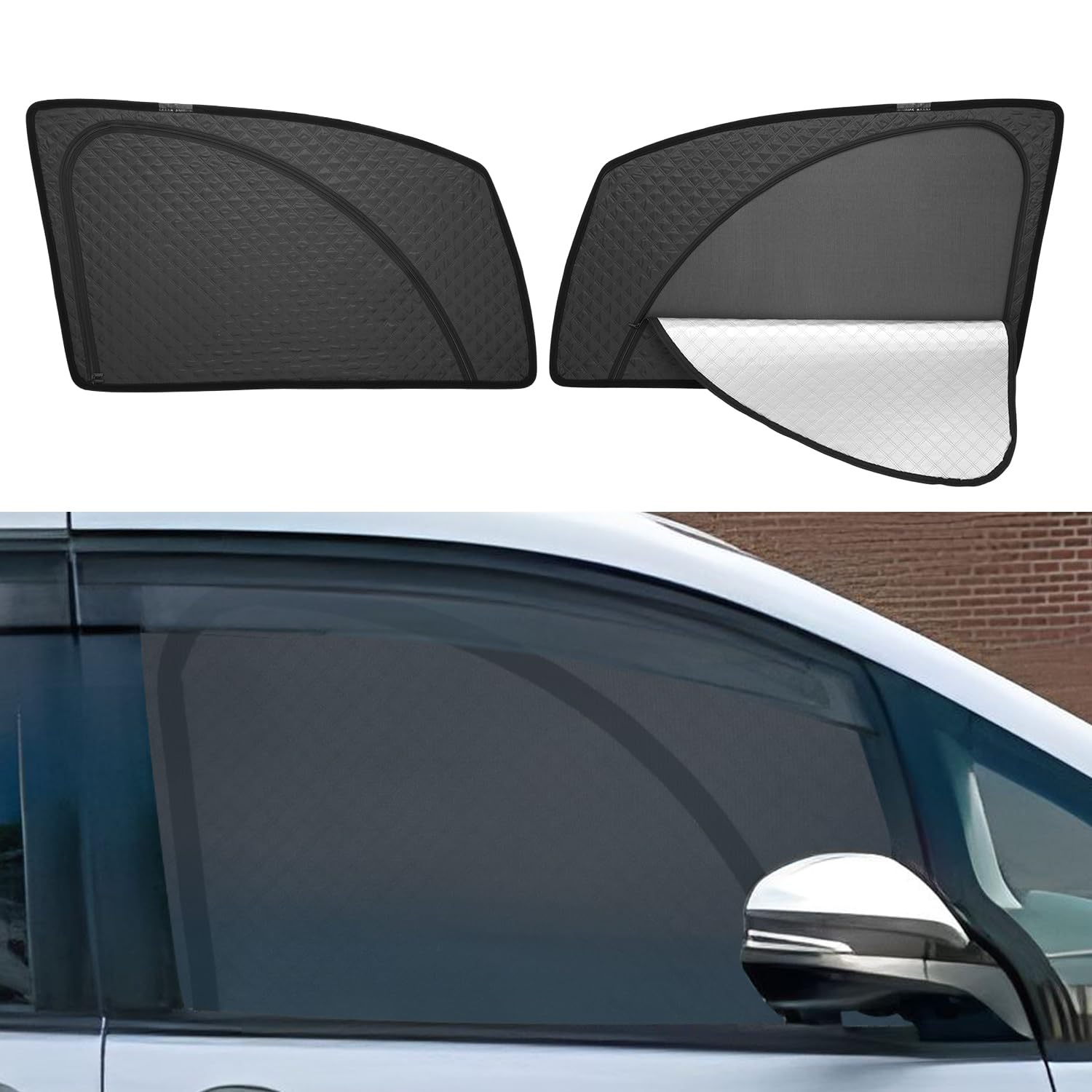 

Сетчатые шторки MWWM для Toyota Voxy и Noah 80-й серии 2014 Эти сетчатые шторки обеспечивают защиту от УФ-лучей и насекомых и легко устанавливаются и снимаются как для чёрный