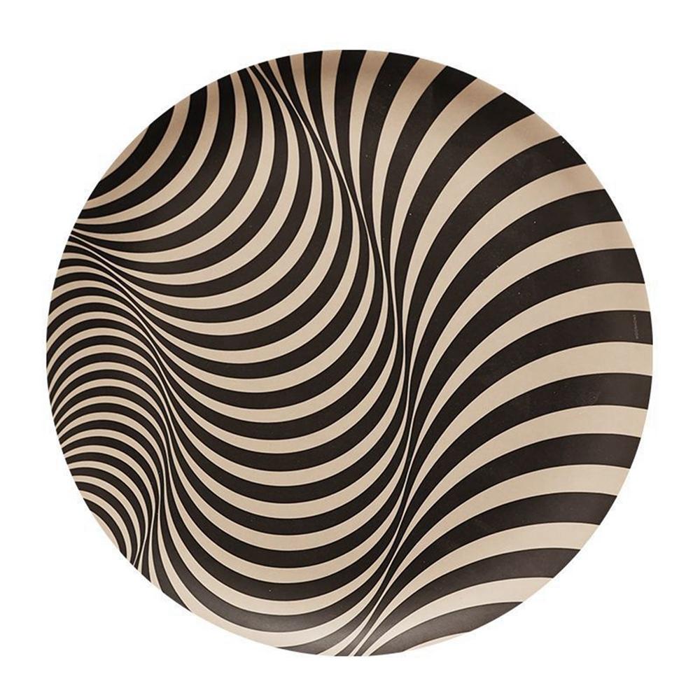 Natural Bamboo Fiber Plates Dinnerware Modern Creative Pattern Reusable Unbreakable Plates