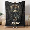 Custom Name Harry Potter Magic Train blanket for Couch & Bed, Plush Cozy Fuzzy Blanket Super Soft & Warm Blankets for Fall and Winter. 0908103