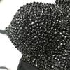 Yushutiff Damen-Bustier, abnehmbarer Schultergurt, Strasssteine, glänzend, Damen-Korsett, Nachtclub, Party, Push-Up-BH, bauchfreies Top