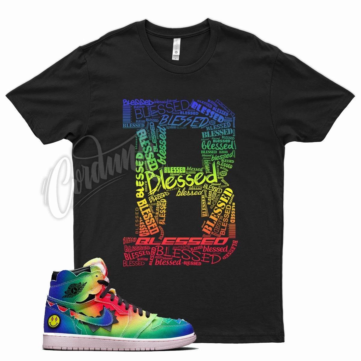 BE BLESSED T Shirt for J1 1 J Balvin Tie Dye Rainbow Be true Multi Color 100