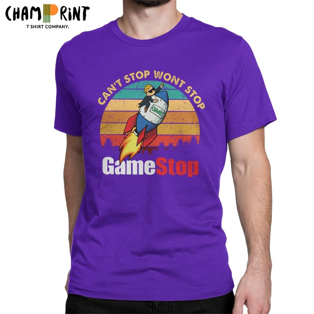 חולצות טי לגברים של Gamestop Street אלון מאסק רדיט Wallstreetbets Gme Wsb חולצת טי מניות סטונקס