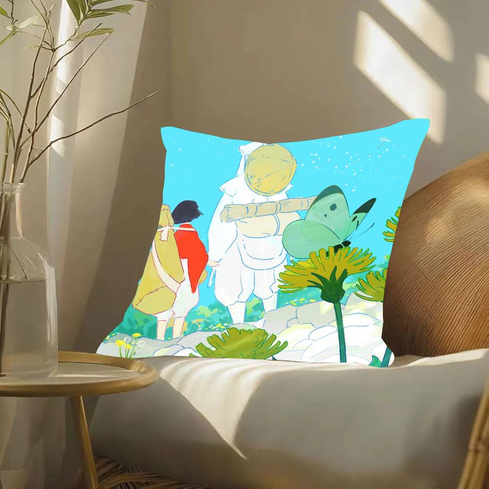 Anime The H-Heike Story Pillow Case Fashion Square Pillowcase Bedroom Sofa Room Ins Decoration Leisure