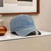 Washed Cowboy Hat for Women Spring and Summer Three Dimensional Letter Baseball Hat Korean Style Fashion Casual Versatile Baseball Cap Men