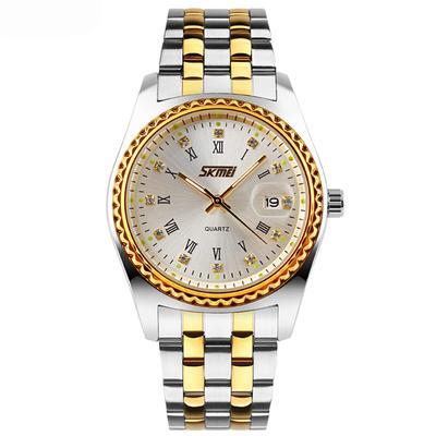 Wristwatch for Stainless Metal Wach for SKMEI Men, Small, Business, Classic, Steel, Wristwatch, Gentleman, Waterproof, Analog, Stylish, Band, Casual,