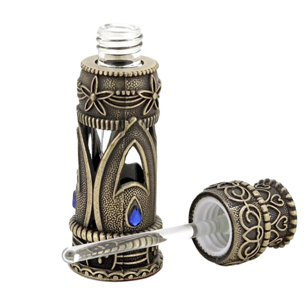 Exquisiter Vintage Glasdispenser Leere Tropfflasche für Frauen Kompakt und Leicht