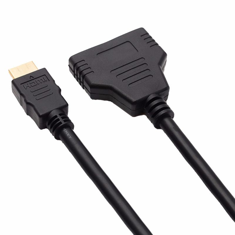 Hdmi Splitter Cable Male To Dual Hdmi 2 Female Y Splitter Adapter In Hdmi Hd Led
