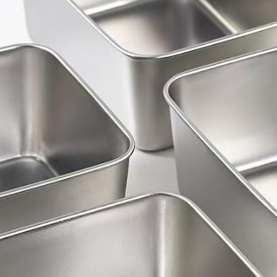 Stainless Steel Food Storage Container with Lid Airtight Lunch Box for Meal Prep Freezer Leak-Proof Stackable Lunchbox for Home Camping Kitchen