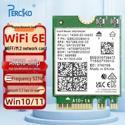 Tarjeta de Red para Portátil PERCKO M.2 WiFi 6 / 6E Bluetooth (Versión CN)