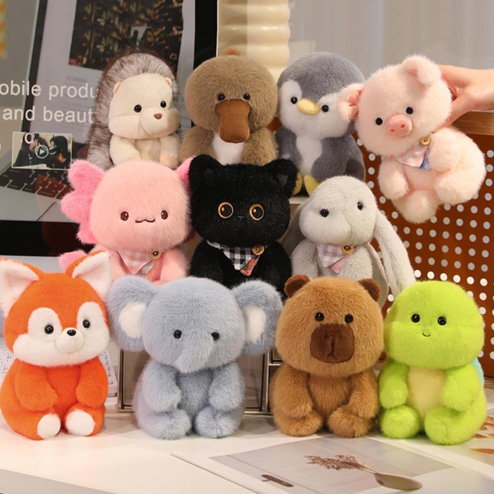 Elephant Little Rabbit Plush Toy Animal Black Cat Plush Doll Kids Holiday Gifts