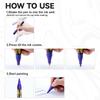 TRANSON 12 Colors Permanent Fabric Markers Oil Based Waterproof for Rocks Crafts Diy Painting Medium Tip