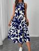 2026 Spring/Summer Sleeveless Printed Dress - Versatile Long Vest Skirt for Women