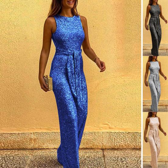 Poutavý dámský overal Pohodlný polyester Sexy třpytivý dámský overal pro každý den